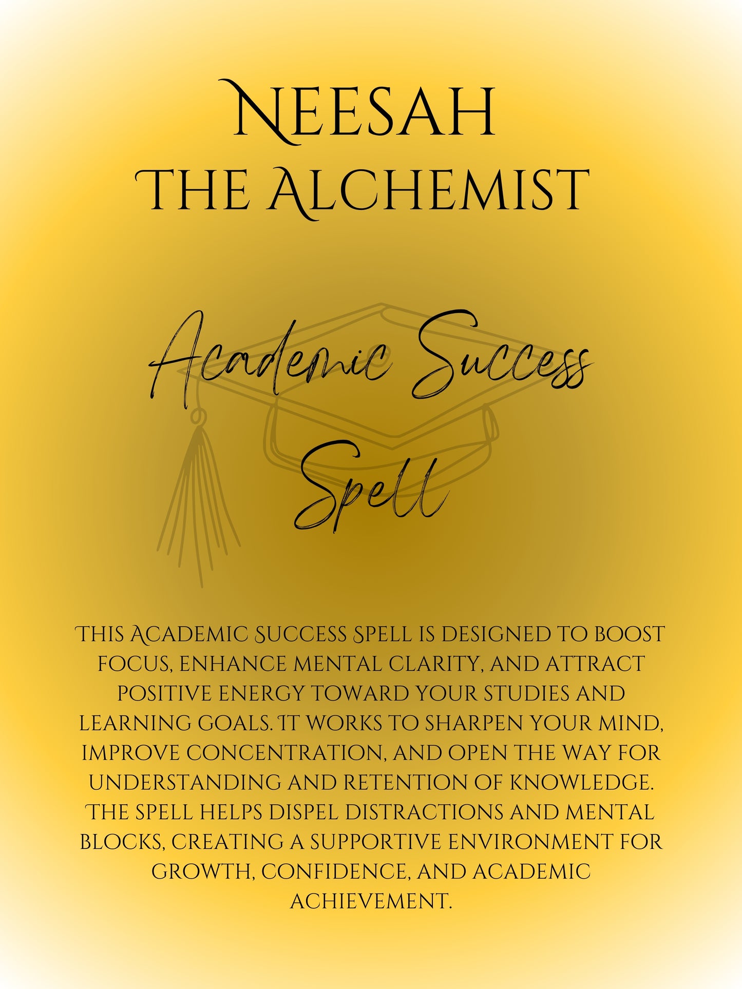 Academic Success Spell