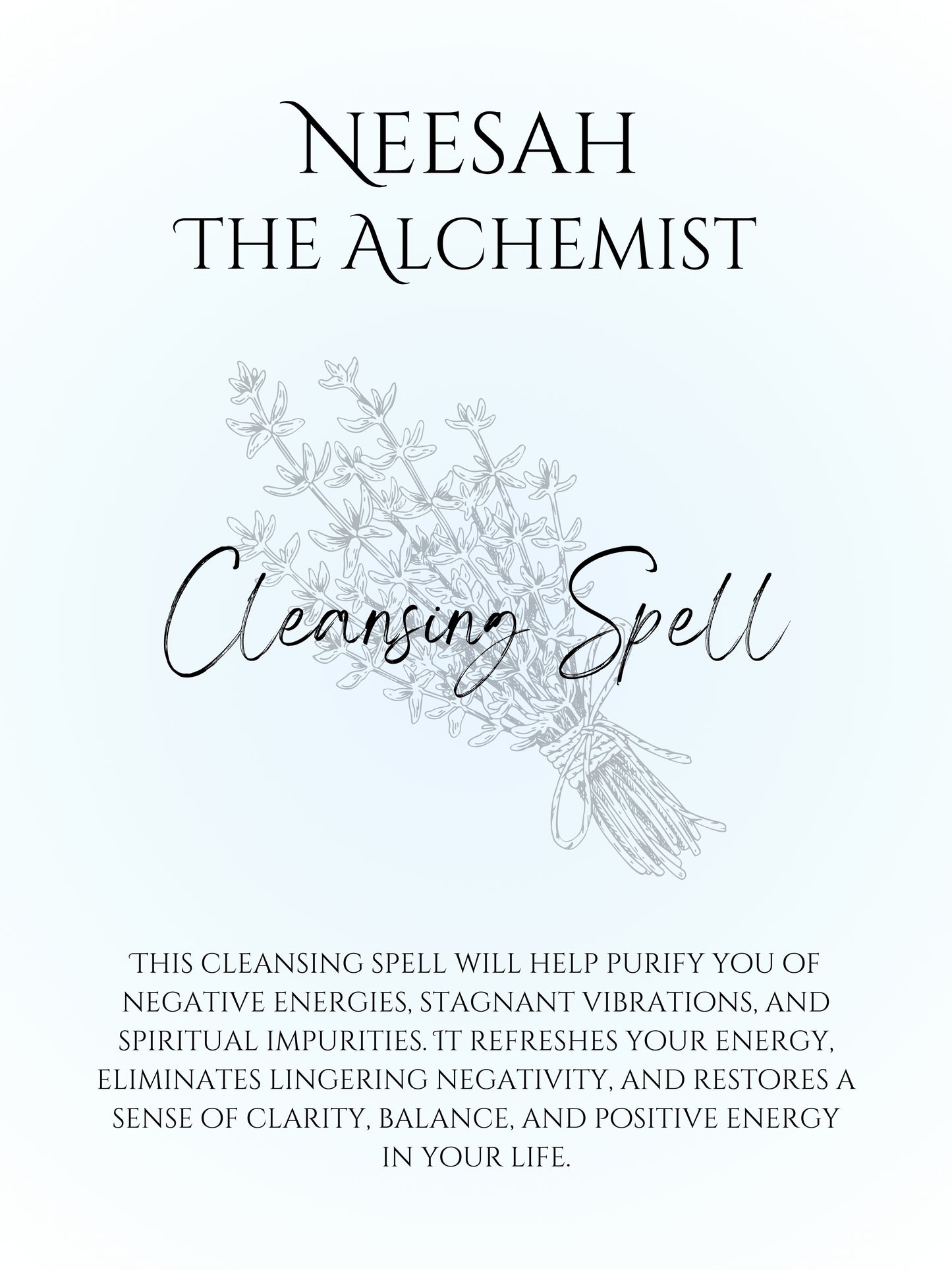 Cleansing Spell