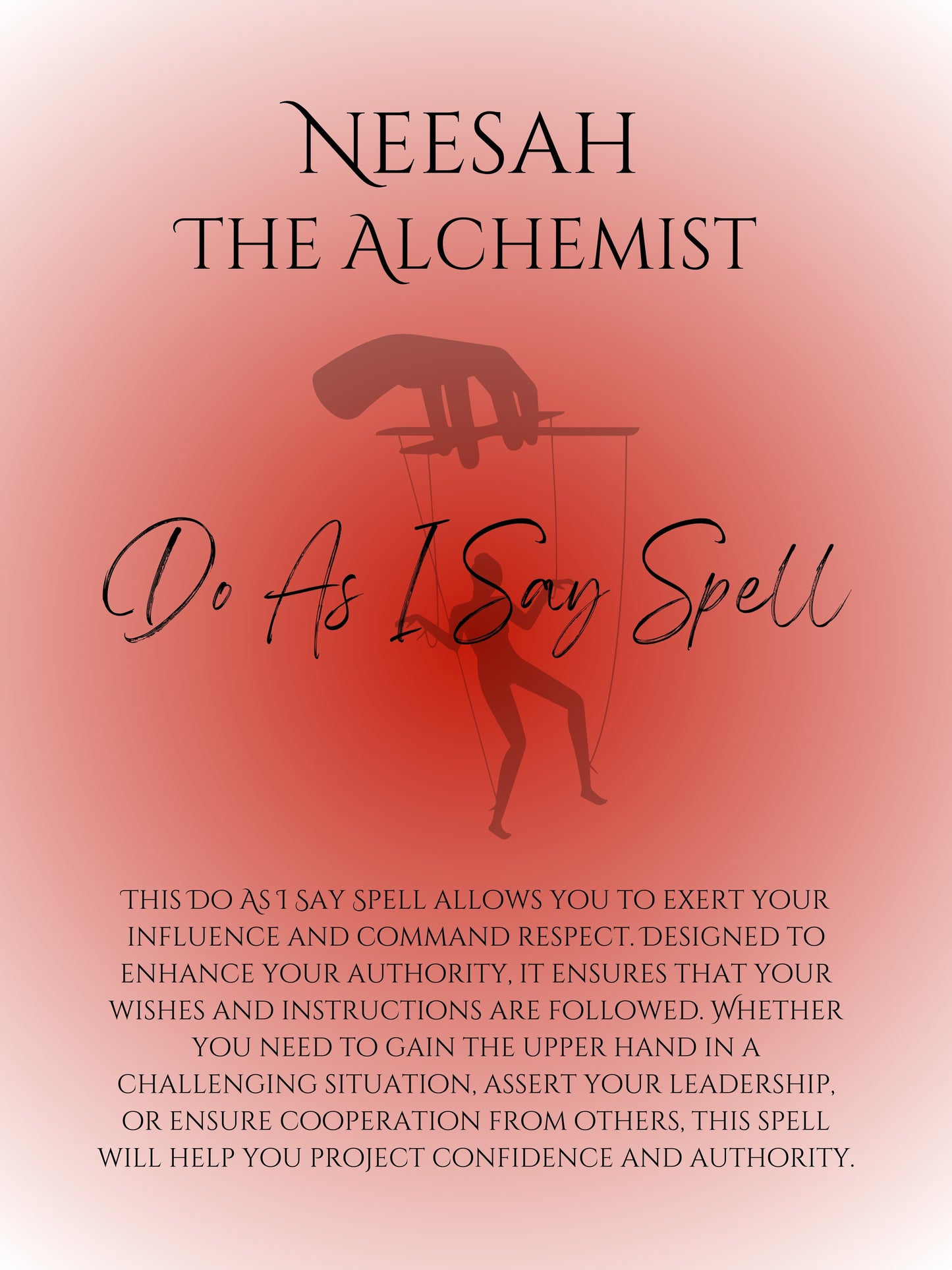 Do As I Say Spell