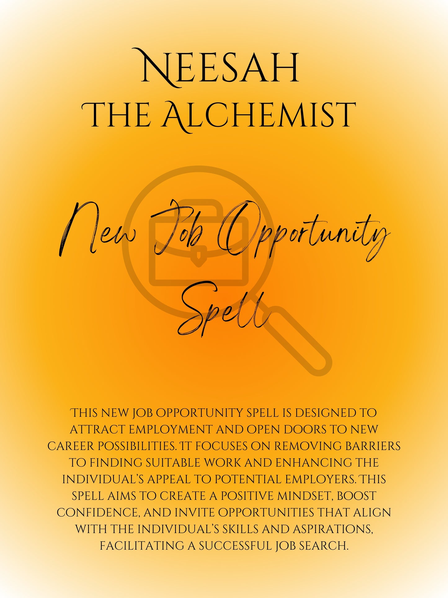 New Job Opportunity Spell