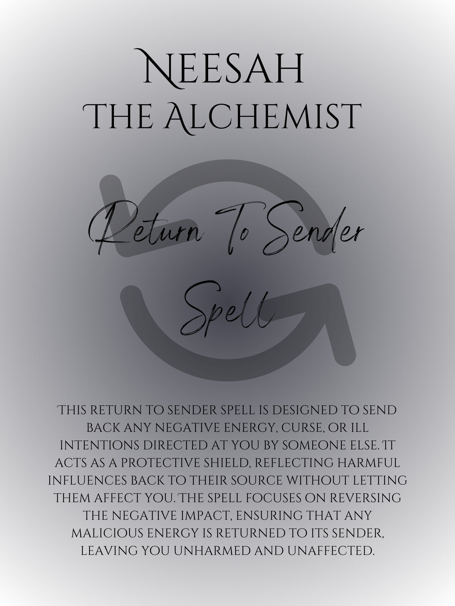 Return To Sender Spell