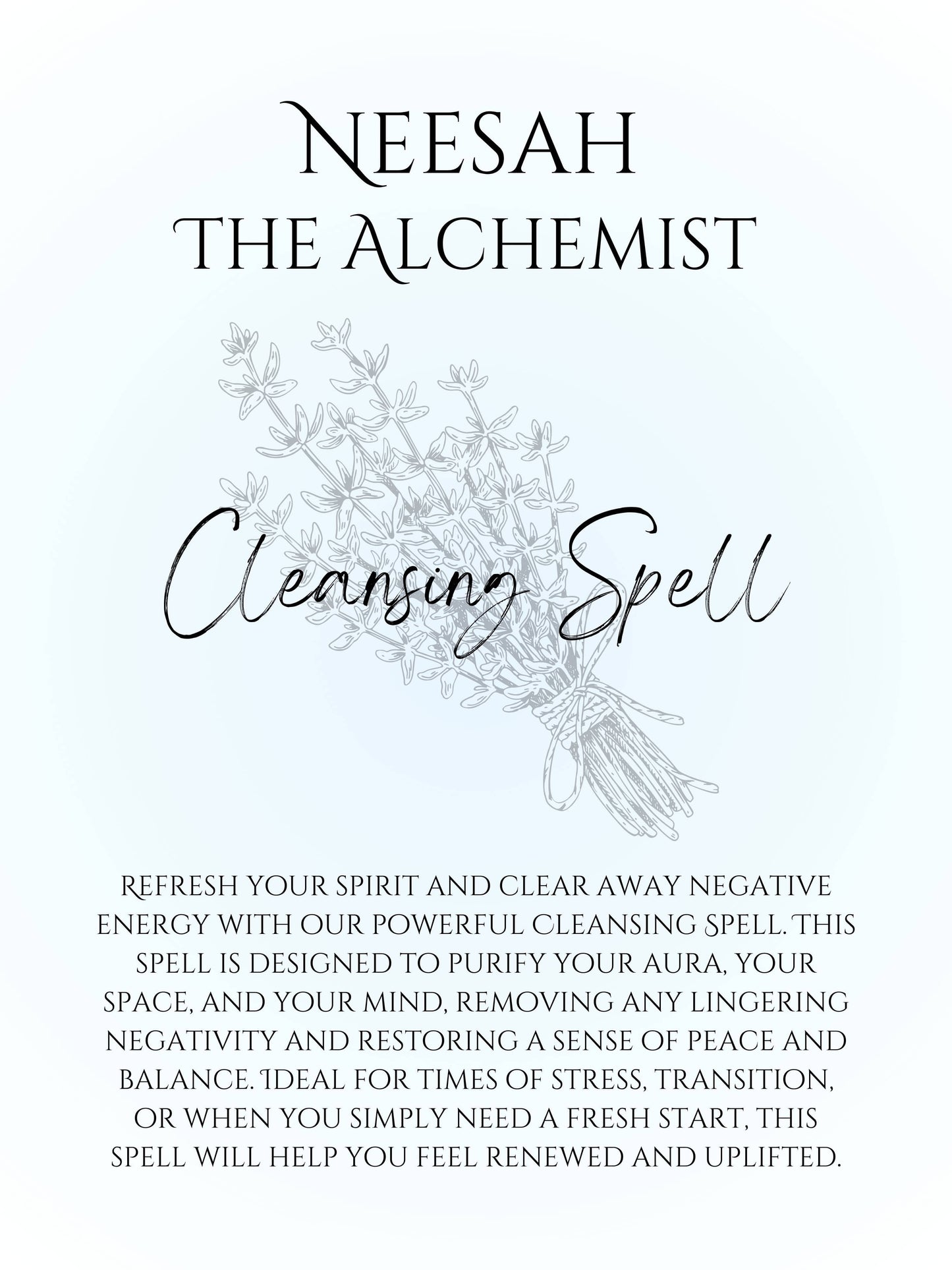 Cleansing Spell